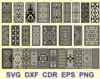 Decorative Panel SVG for Cricut, cnc, Silhouette Files, Laser cut vector, Glowforge, Cdr, Dxf, Svg, Png, Svg files for cricut