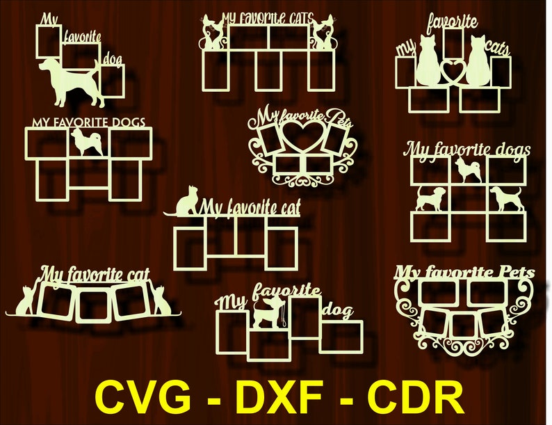 Download Animal Photo Frames Svg Photo Frames Svg Files For Cricut Frame Svg Bed Frame Laser Cut Vector Dxf Files For Laser Laser Cut Frames Home Hobby Saherflow Com
