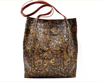 sac cabas en cuir, fait main, grand sac en cuir, sac tendance pour femmes, sac fait main, sac en cuir véritable, sac cadeau, sac élégant, sac cadeau