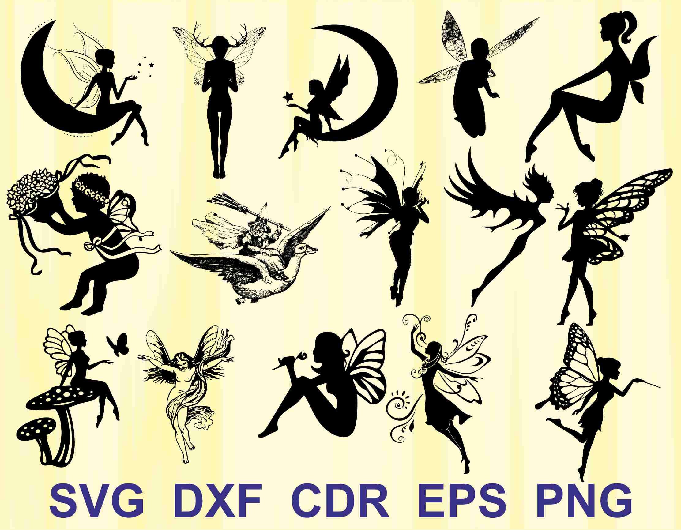 Fairy Svg File Fairies Fairy Clipart Gift for Girl Baby - Etsy