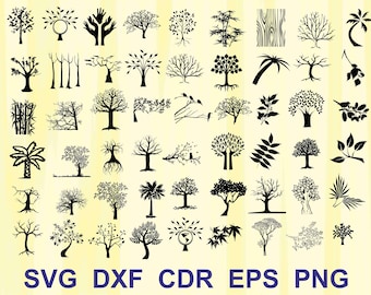 Tree vector, Branch svg, Trees svg, Tree svg, Tree of life svg, Tree of life, Glowforge, Cdr, Dxf, Svg, Png, Eps, SVG files for cricut