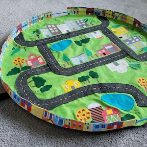 DIY On-The-Go Drawstring Panel and Playmat, Easy and Fun Pattern, Fully Illustrated Tutorial for Beginners