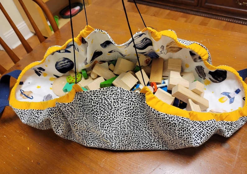 DIY Drawstring Store and Go Playmat Sewing Tutorial Easy and Etsy