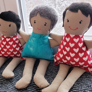 DIY Rag Doll Sewing Pattern, Waldorf Doll, Easy Boy Girl Doll Sewing Pattern, Baby Doll, Fully Illustrated Sewing Pattern for Beginners