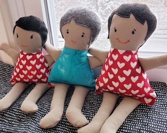 DIY Rag Doll Sewing Pattern, Waldorf Doll, Easy Boy Girl Doll Sewing Pattern, Baby Doll, Fully Illustrated Sewing Pattern for Beginners