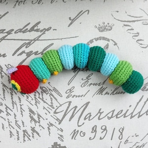 Easy and Fun Rainbow Caterpillar Beginner Crochet Pattern, Kawaii Rainbow Insect, DIY Amigurumi Toy Bug, Digital Tutorial & Instructions