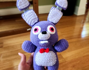 Creepy Purple Bunny Crochet Pattern, Angry Killer Bunny, Evil Bunnie Easy and Fun Crochet Pattern, Fully Illustrated- Digital Pattern Only