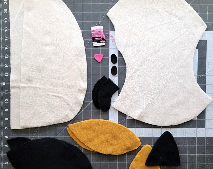 Precut DIY 16-inch Calico Cat Sewing Kit, Sew Your Own Kitten Kit, Kawaii Kitty Plush, Beginner Sewing Project, Learn to Sew Fun and Easy