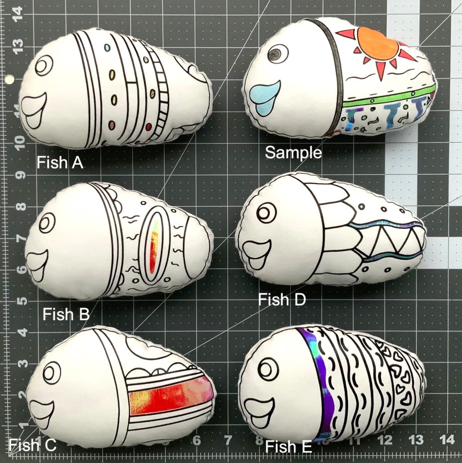 Coloryourown Only One You Fish Activity Kit Etsy