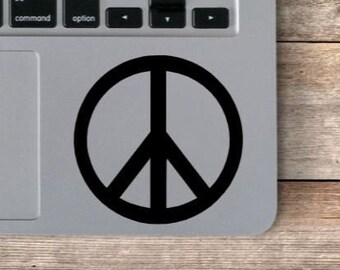 Calcomanía de la computadora portátil del signo de paz / Pegatina del signo de la paz / Pegatina de la computadora portátil / Pegatina de la computadora portátil del signo de la paz /