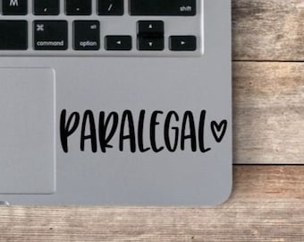 Paralegal Laptop Vinyl Decal / Paralegal Sticker / Laptop Sticker / Legal Assistant / Legal Decal / Paralegal Life