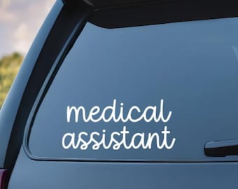 Medical Assistant Car Decal / Medical Assistant Car Window Sticker
