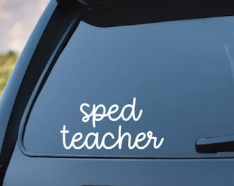Special Education Teacher Car Decal / Special Education Teacher Window Car Sticker