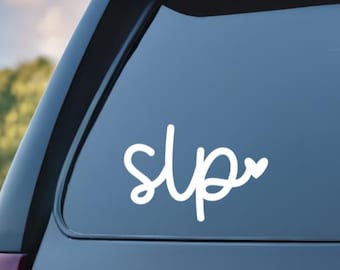 Speech Language Pathologist Car Decal / Speech Pathologist Vinyl Window Sticker / SLP Car Decal / SLP Sticker / Speech Therapist / SLP Life
