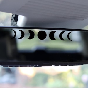 Moon Phase Rearview Mirror Decal / Lunar Phase Sticker / Moon Rearview Mirror / Cute Small Stickers