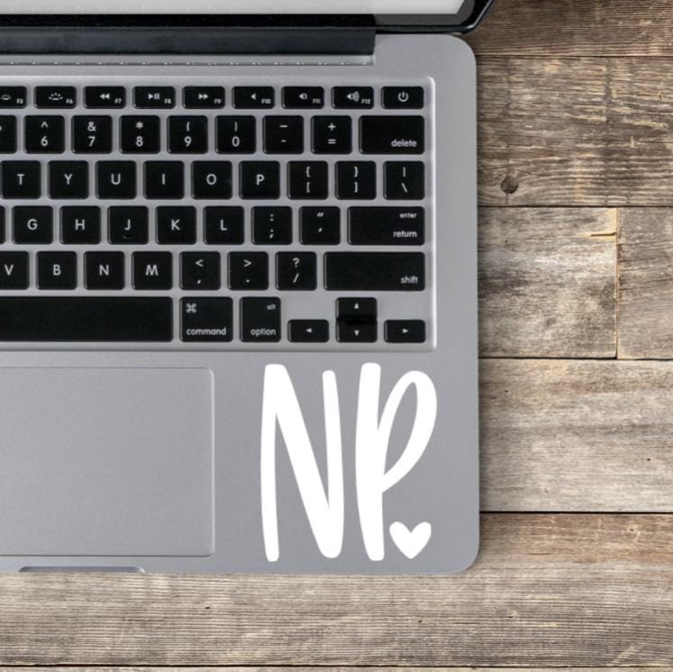 Nurse Practitioner Laptop Decal / NP Laptop Sticker / NP Gift Ideas / NP Sticker / Nurse Practitioner Life / Nurse Practitioner Graduation - Thumbnail 2