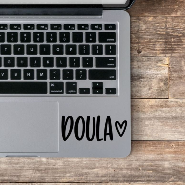 Doula Laptop Sticker / Doula Laptop Decal / Doula Life / Gift for Doula / Doula Marketing / Midwife Sticker / Midwife Decal - Image 1