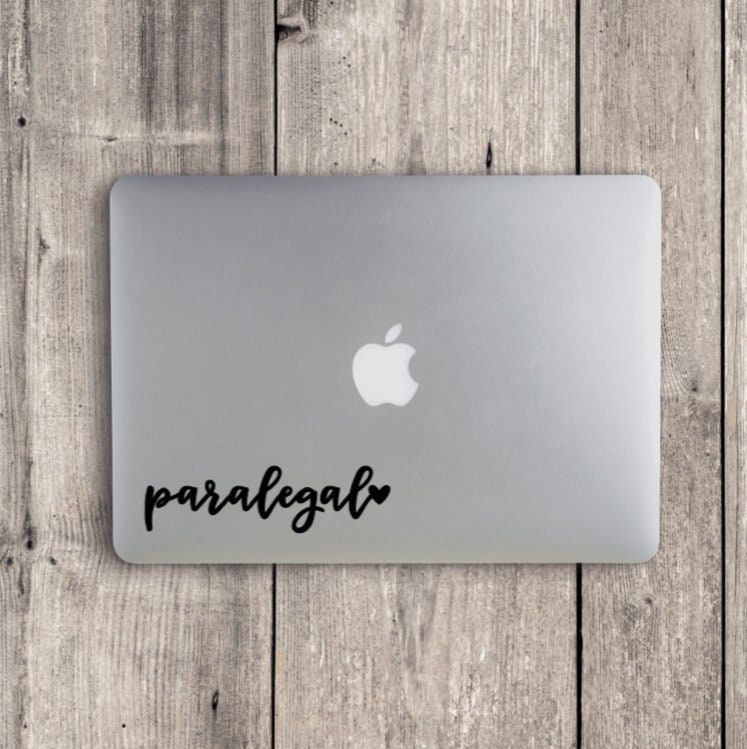 Paralegal Laptop Decal / Paralegal Laptop Sticker / Legal Assistant Decal / Paralegal Heart / Legal Secretary Sticker