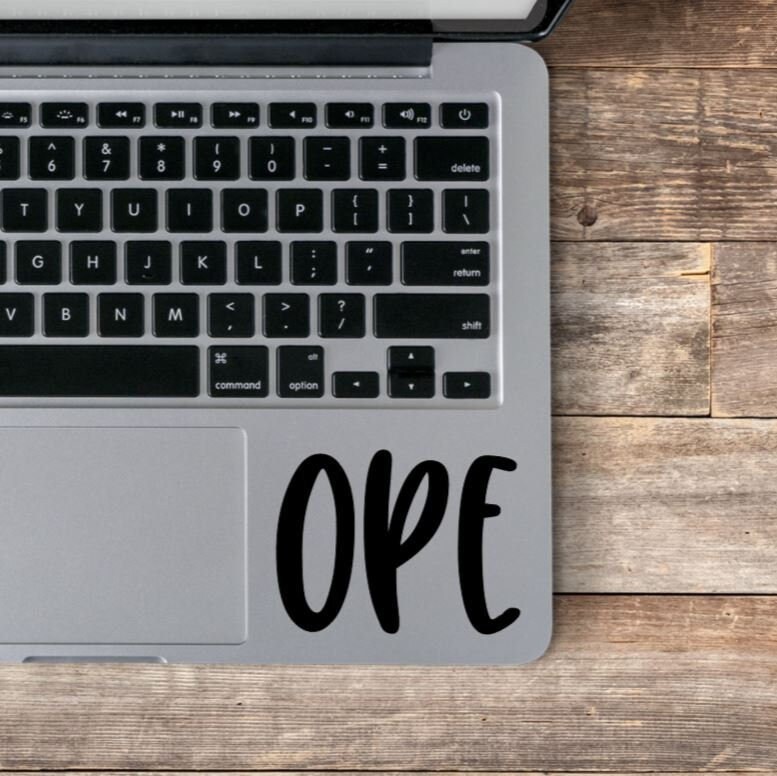 Ope Laptop Decal / Ope Laptop Sticker / Minnesota Ope Phrase / Midwest Phrase / Vinyl Decal / Uffda Sticker / You Betcha Sticker
