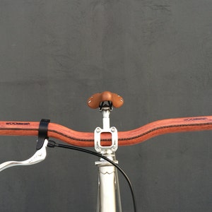 wooden riser bicycle handlebar
