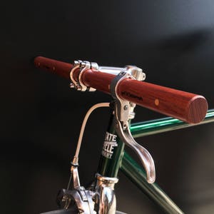 bubinga wood straight bicycle handlebar