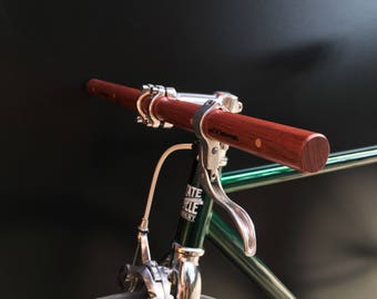 bubinga wood straight bicycle handlebar