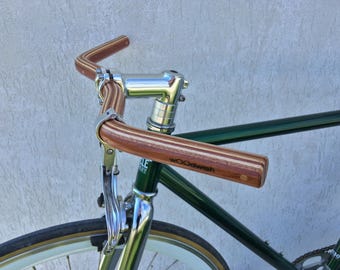 wooden Moustache bicycle handlebar