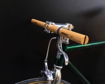 ash and wenge wood straight bicycle handlebar