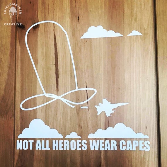cyklus Bering strædet Ud Not All Heroes Wear Capes 6 Inch Vinyl Decal F-18 Jet Hornet - Etsy
