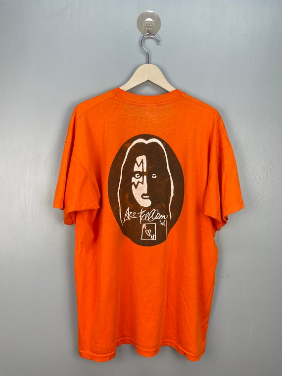 Vintage 90s Gibson X Ace Frehley Kiss Band Guitarist T Shirt XL - Etsy