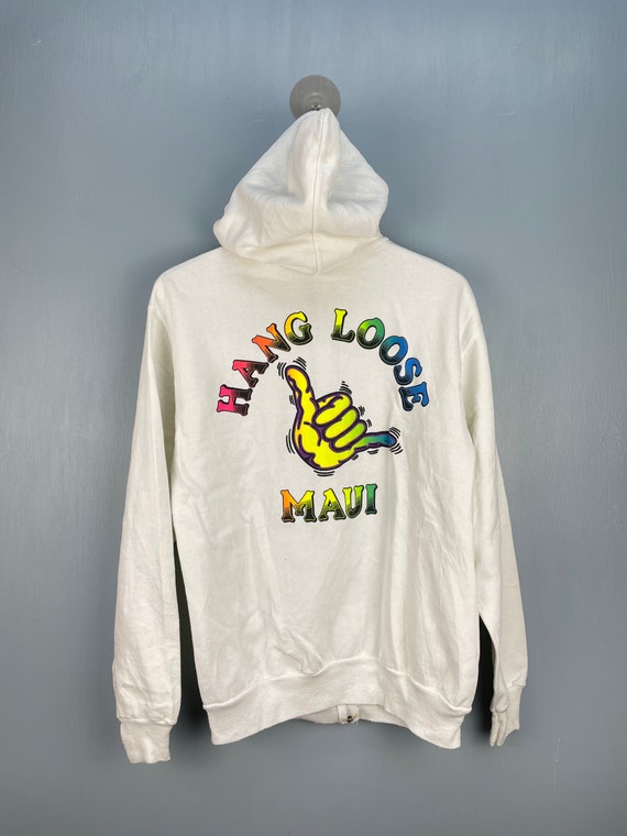 Vintage 80s Hang Loose Maui zip up hoodie - image 1