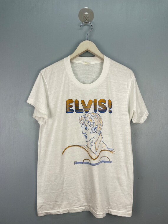 Vintage 70s Original Elvis Presley The King Lives On T-Shirt