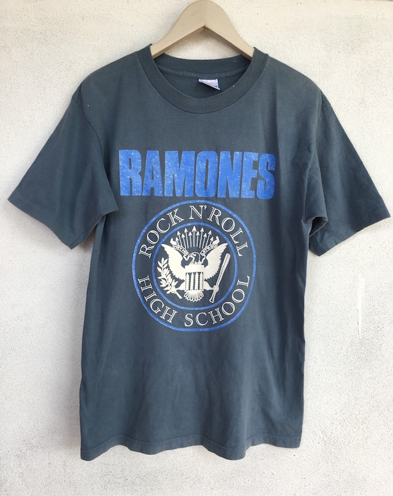 Vintage 90s Ramones Rock N Roll High School Punk Band Etsy