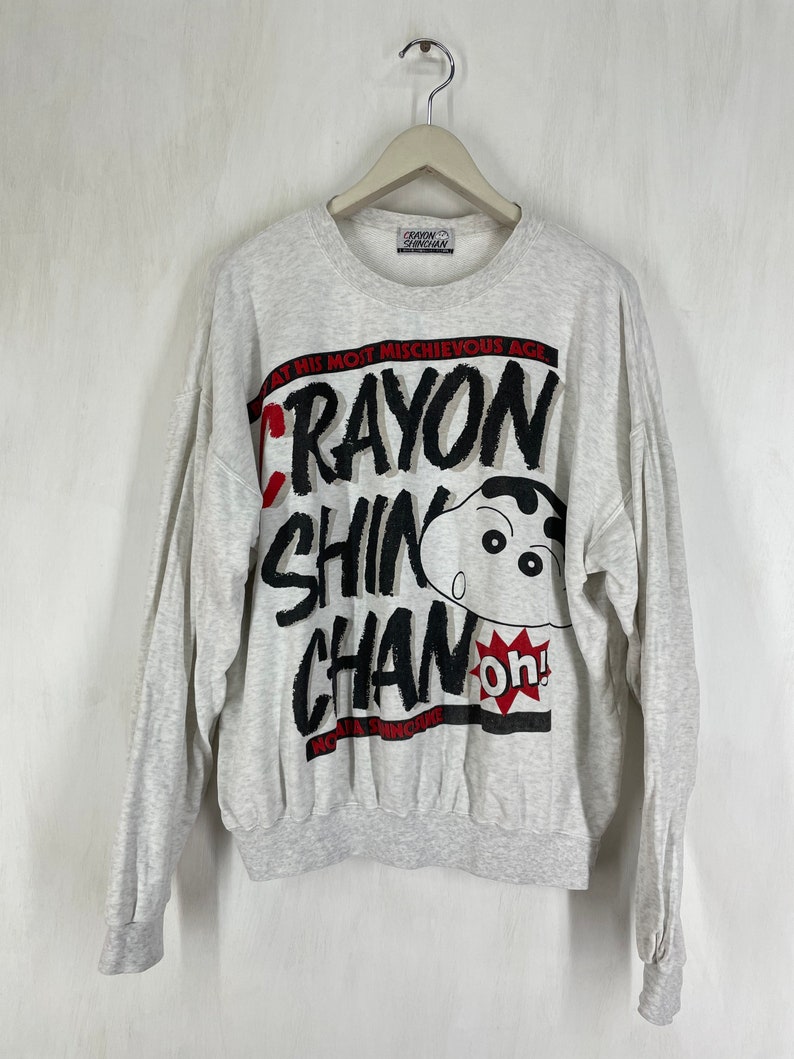 Vintage 90s Crayon Shin Chan Sweatshirt Japanese Anime XL Etsy UK