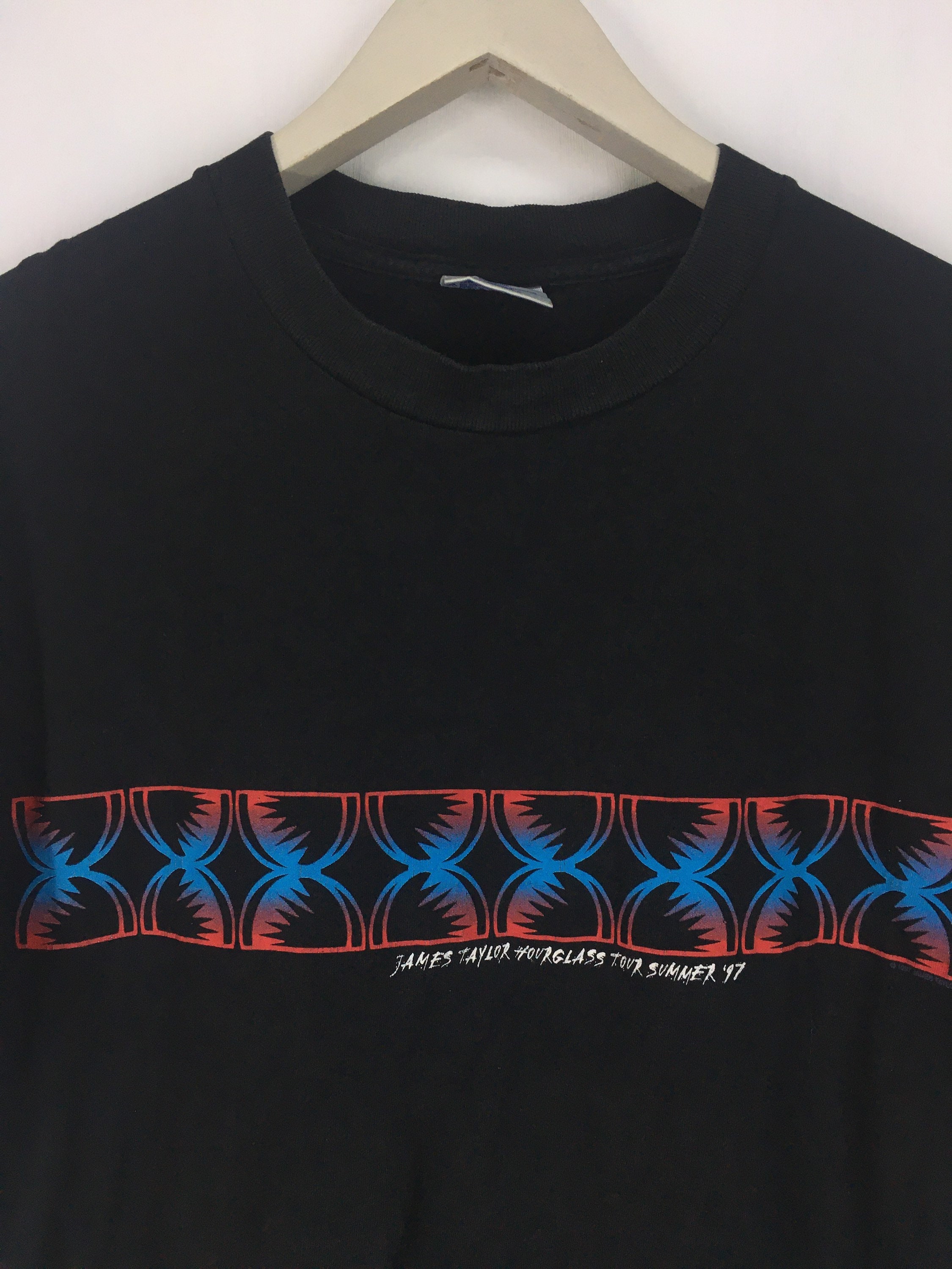 Vintage 90s James Taylor Hourglass Tour Summer 97 T Shirt L - Etsy