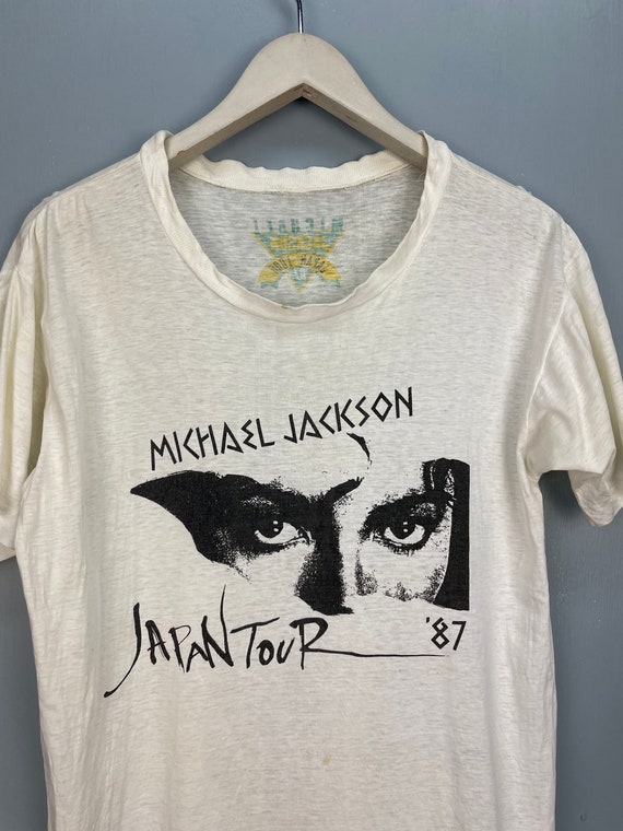 Vintage 80s Michael Jackson Japan tour 87 distres… - image 3