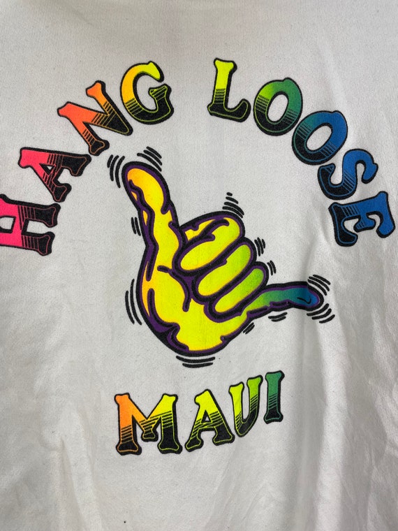 Vintage 80s Hang Loose Maui zip up hoodie - image 4