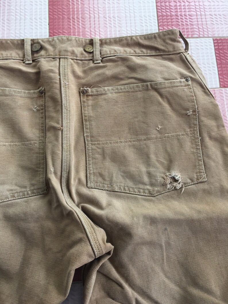 Rare True Vintage 40s Carhartt Union Made Worker Pants W34 Etsy