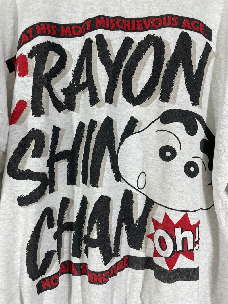 Vintage 90s Crayon Shin Chan Sweatshirt Japanese Anime XL Etsy UK