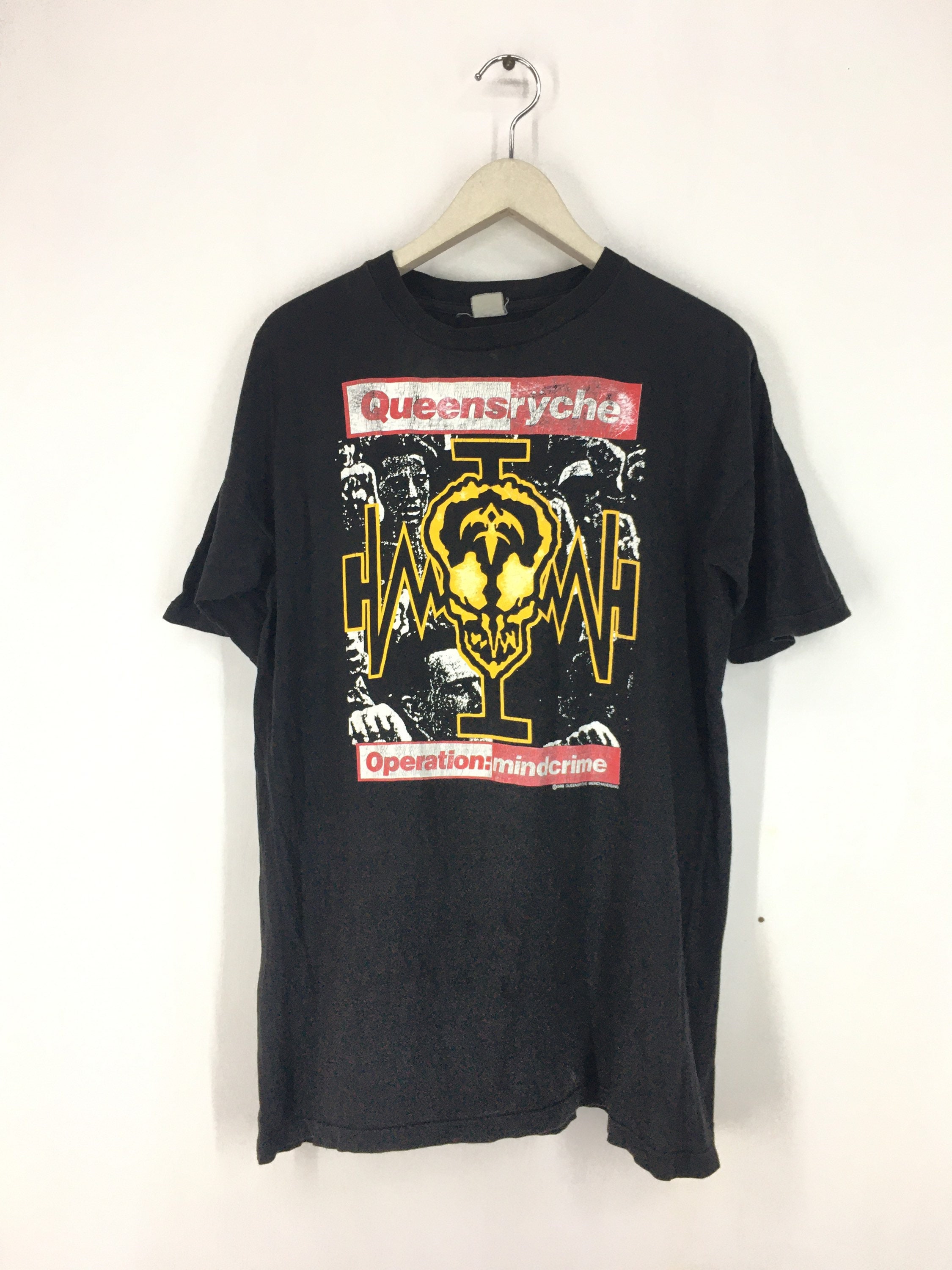 Vintage 80s Queensryche Operation:mindcrime Rock Band T Shirt