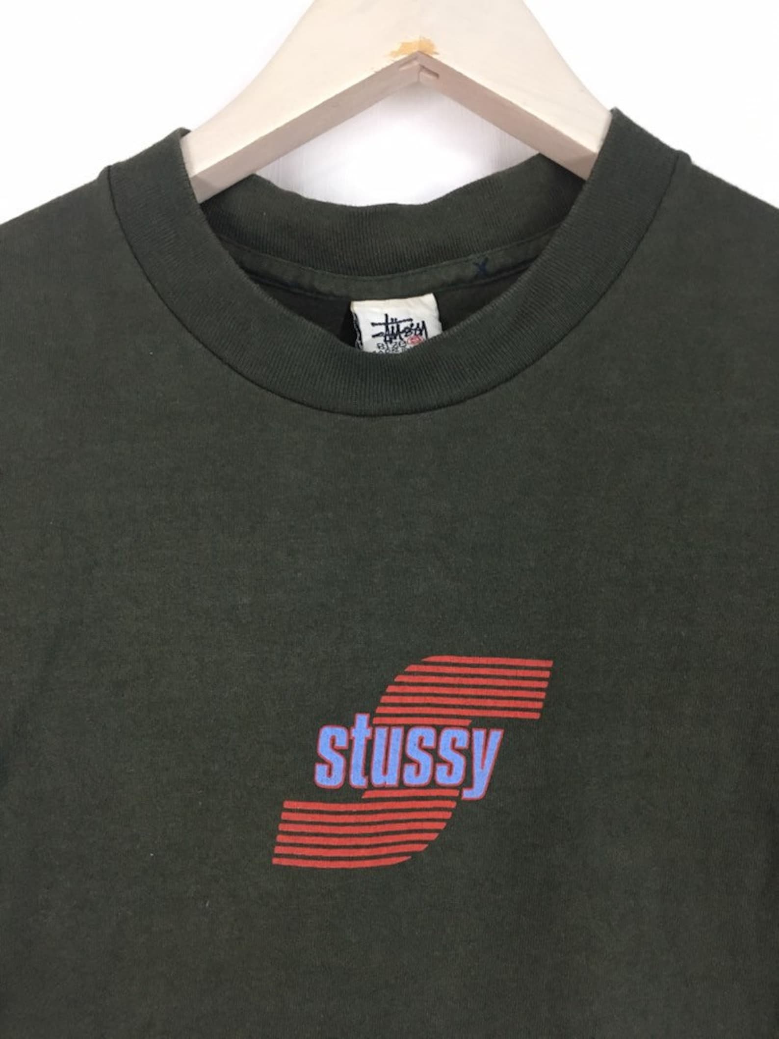 Vintage 90s Stussy Sport white tag streetwear t shirt S | Etsy