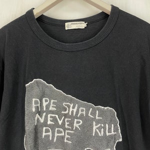 Vintage A Bathing Ape Ape Shall Never Kill Ape Bape T Shirt L - Etsy