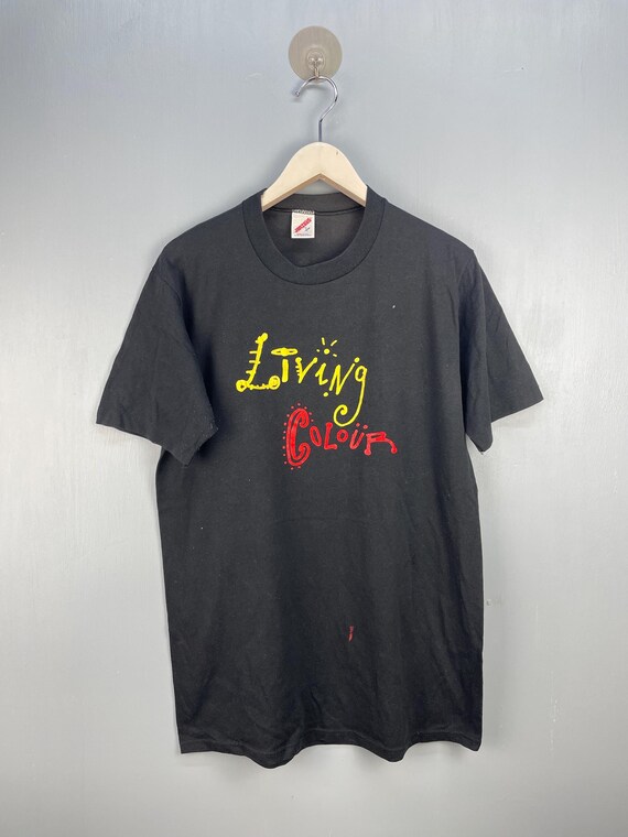 Vintage 80s Living Colour Rock Band T Shirt - Etsy