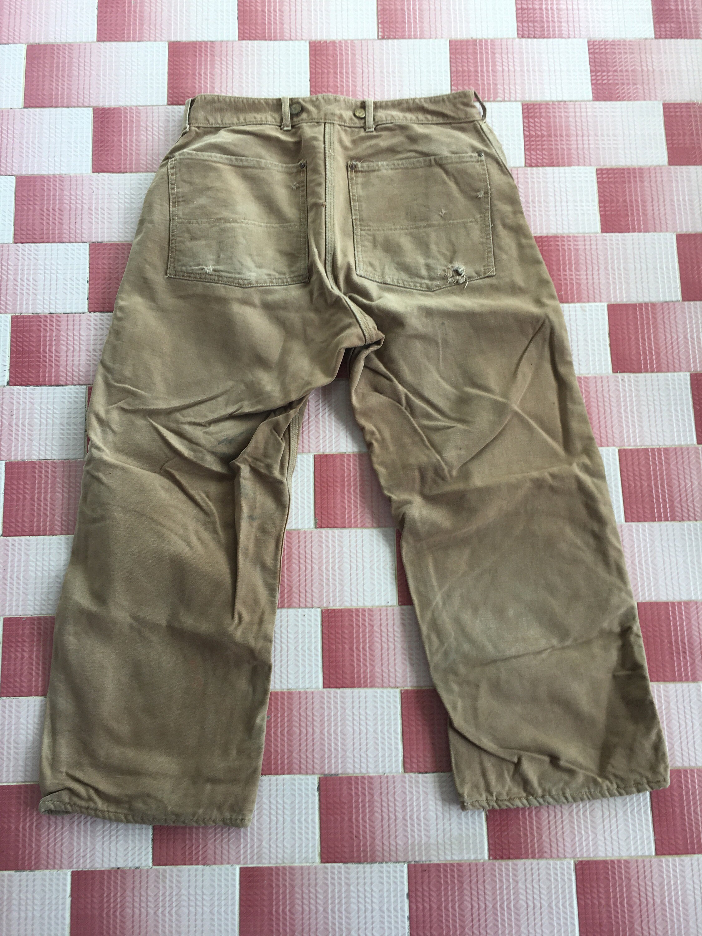 Rare True Vintage 40s Carhartt Union Made Worker Pants W34 Etsy UK