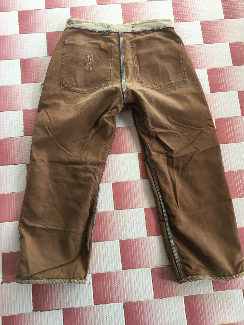 Rare True Vintage 40s Carhartt Union Made Worker Pants W34 Etsy