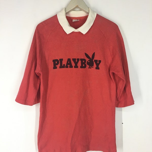 Vintage 80s Playboy 3 quarter sweatshirt M