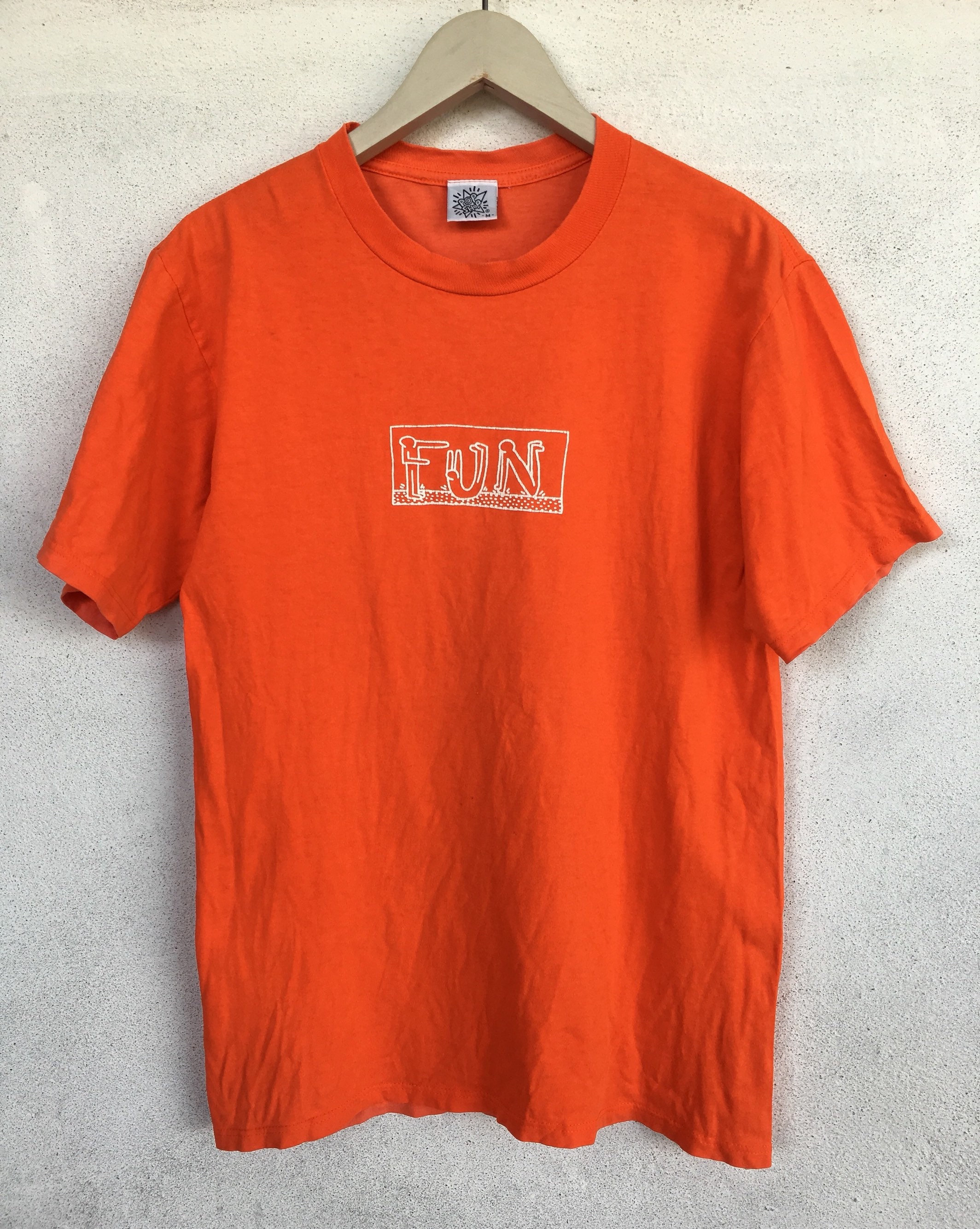 Vintage 90s Keith Haring K.haring Pop Shop FUN T Shirt M - Etsy UK