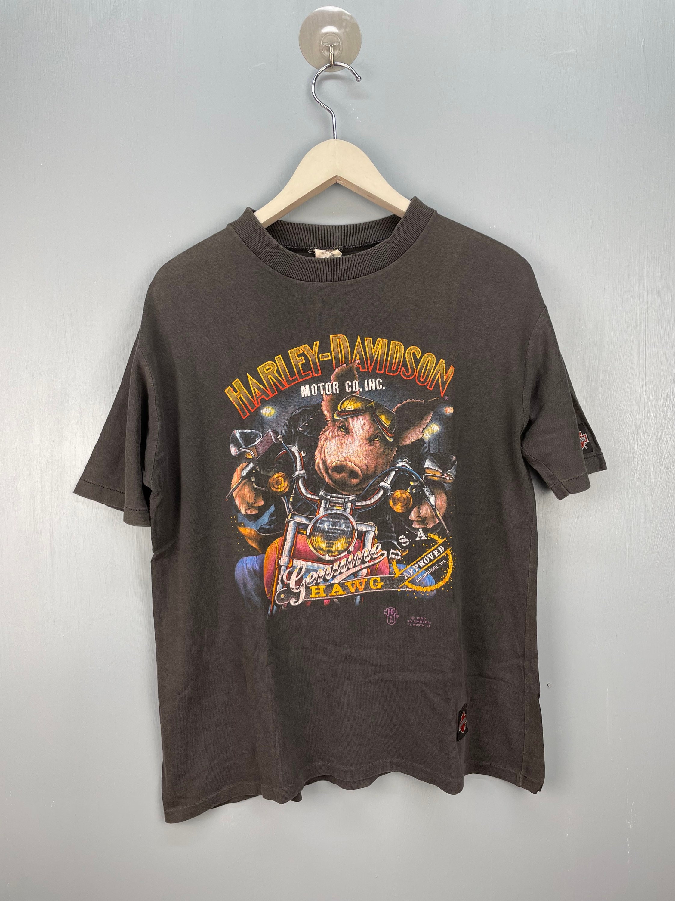 Rare Vintage 80s Harley Davidson 3D Emblem HAWG T Shirt S - Etsy Rare Vintage 80s Harley Davidson 3D Emblem HAWG T Shirt S - Etsy