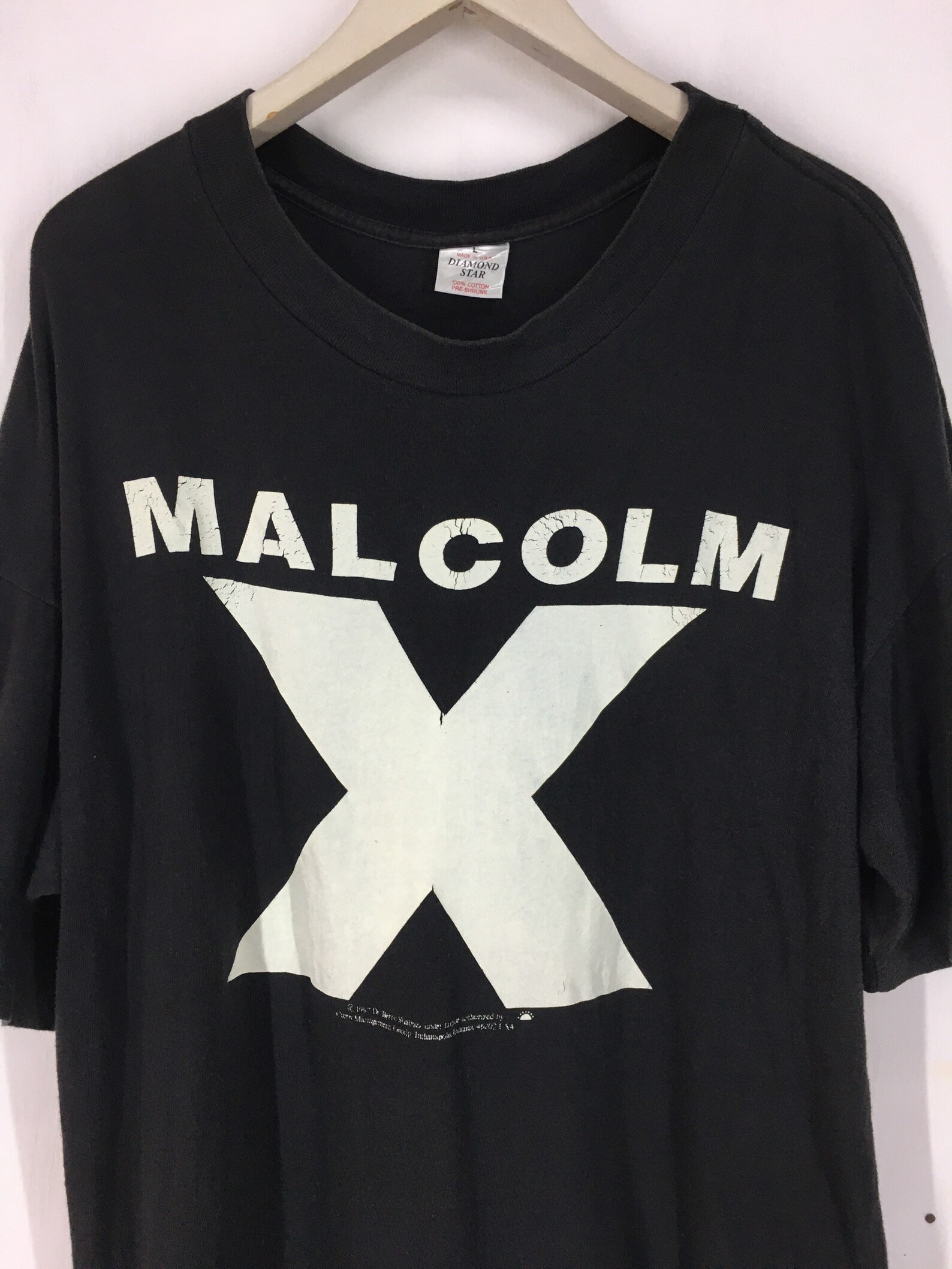 malcolm x 90s t shirt