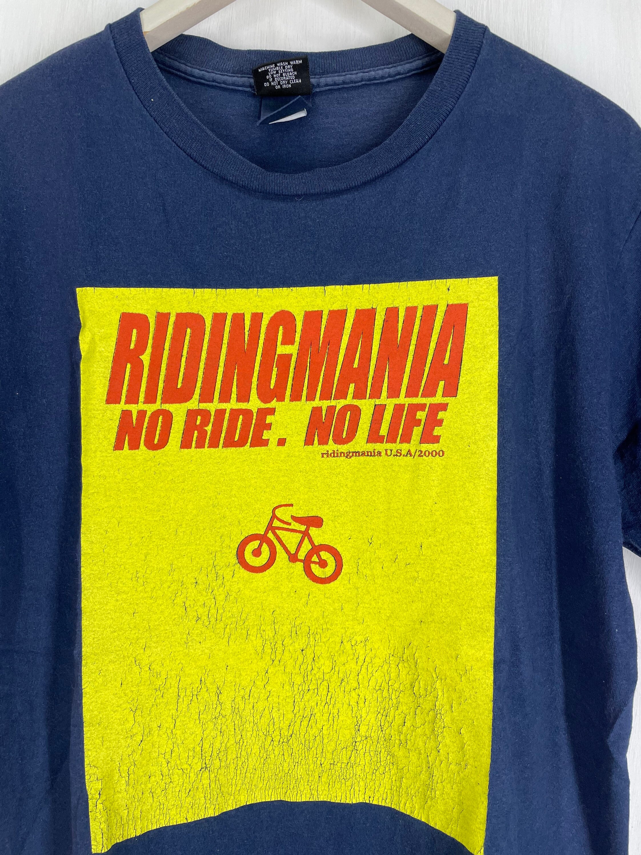 90s USA vintage RIDINGMANIA Patagonia パロディ Tシャツ M 90s USA vintage RIDINGMANIA Patagonia パロディ Tシャツ M